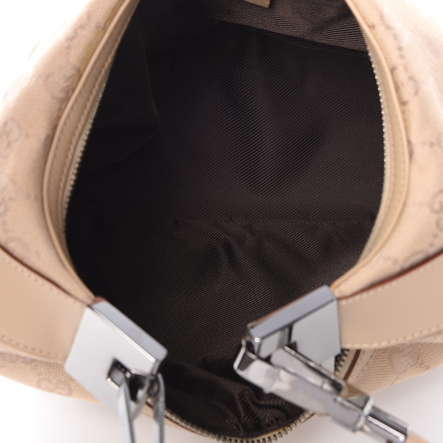 Gucci Monogram Medium Hobo Beige 5 of 11
