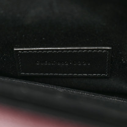 Saint Laurent Grain De Poudre Matelasse Chevron Monogram Envelope Clutch Palissandre 7 of 8