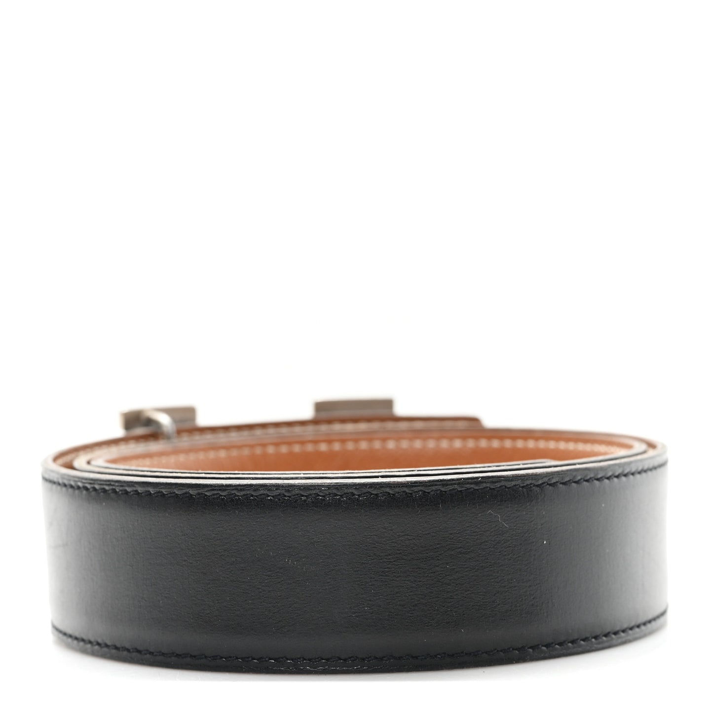 Box Courchevel 32mm H Belt 80 32 Black Gold