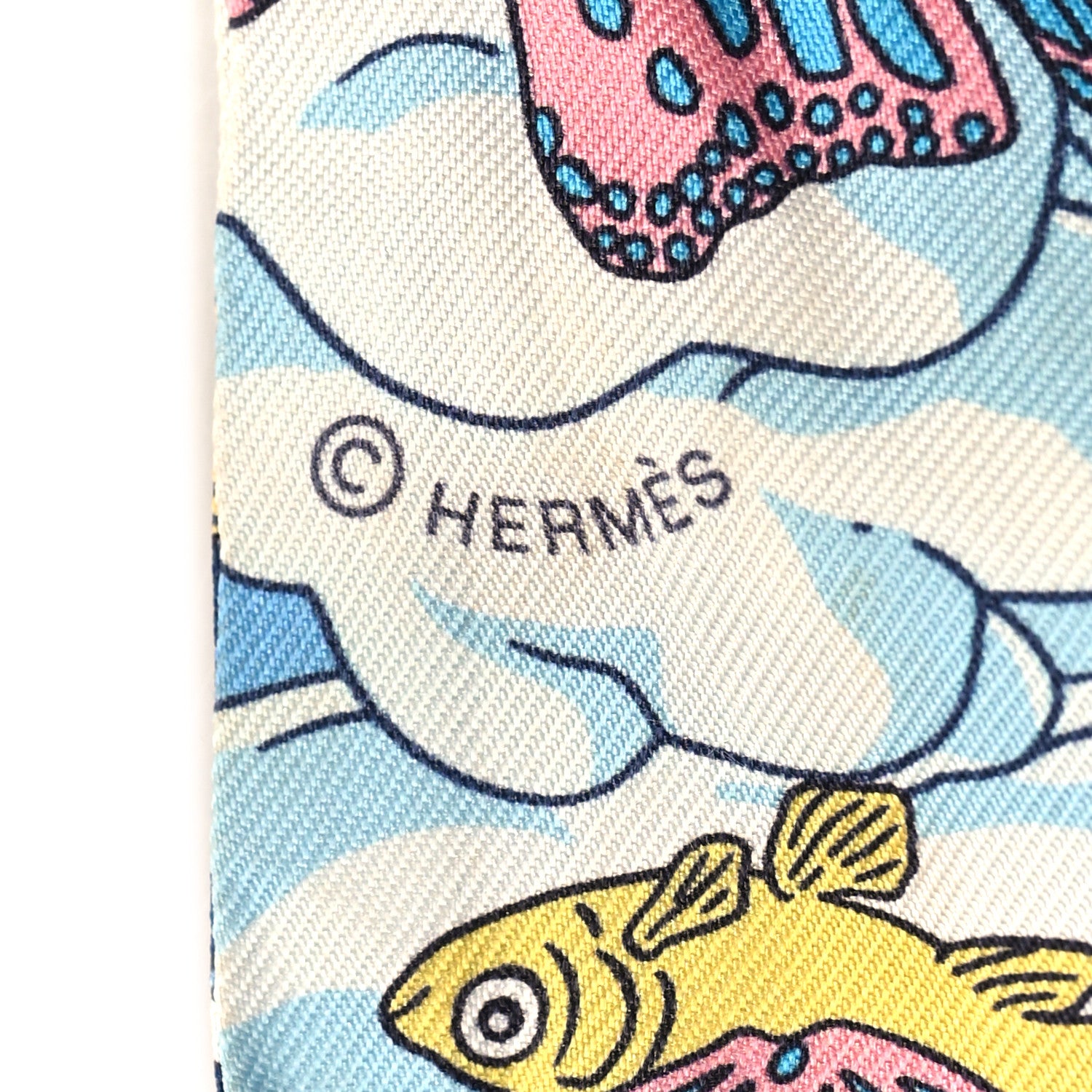 Hermes Silk Sur Mon Nuage Twilly Marine Clair Ciel 4 of 6