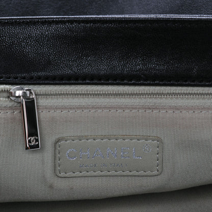Chanel Washed Lambskin Quilted Maxi Chain Around Flap Black 6 of 7