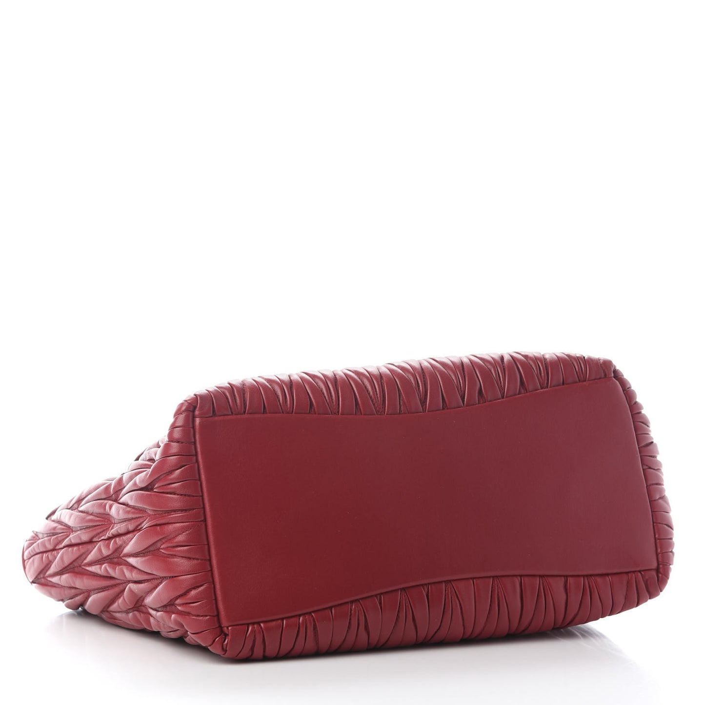 Nappa Matelasse Tote Rosso