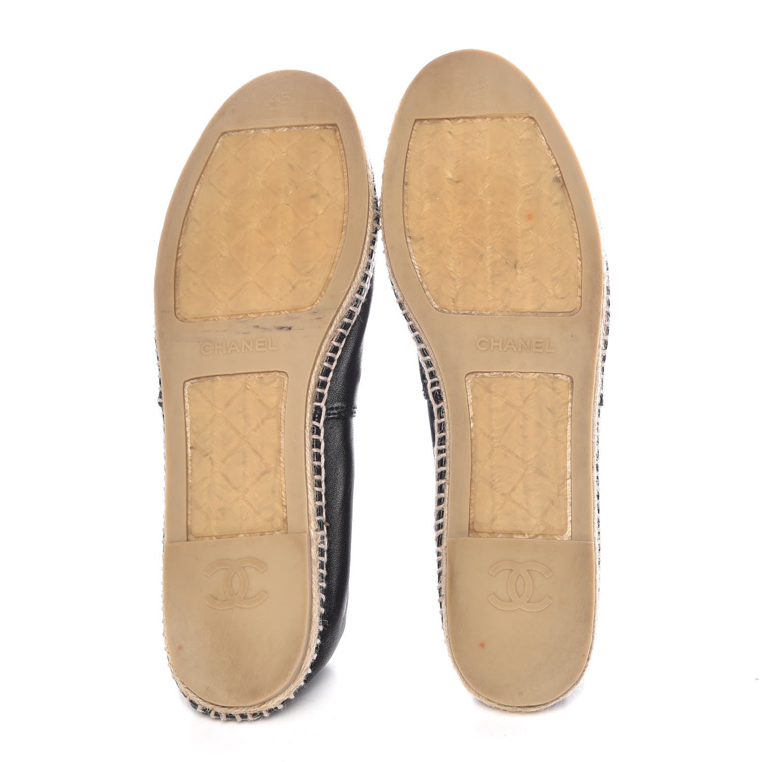 Chanel Lambskin CC Mens Espadrilles 45 Black 7 of 13