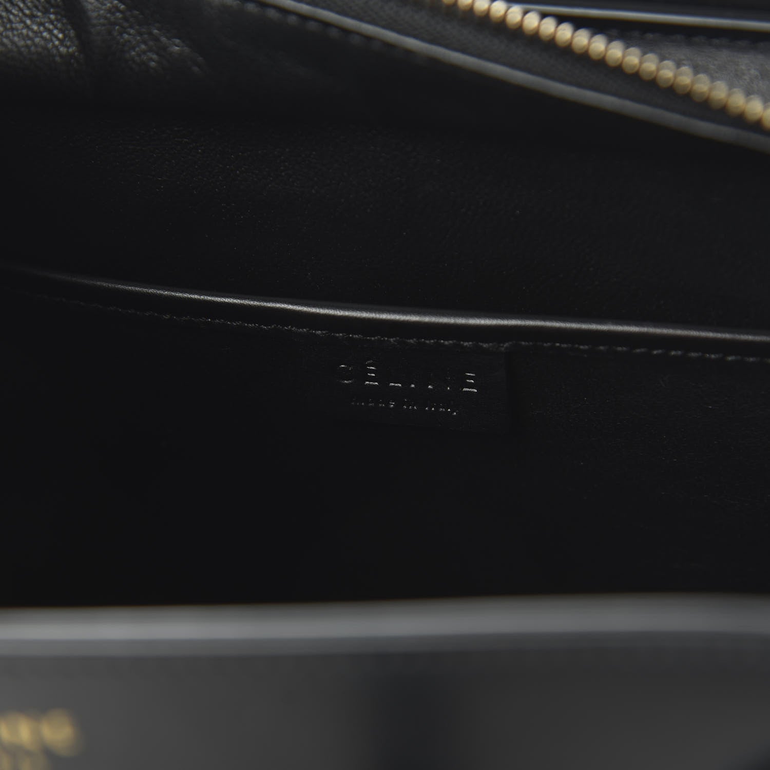 Celine Bullhide Calfskin Nubuck Bi-Color Nano Luggage Black White 8 of 9