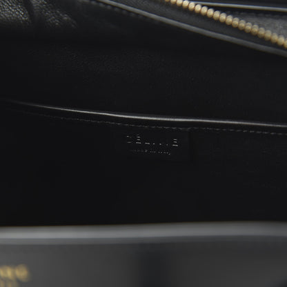 Celine Bullhide Calfskin Nubuck Bi-Color Nano Luggage Black White 8 of 9