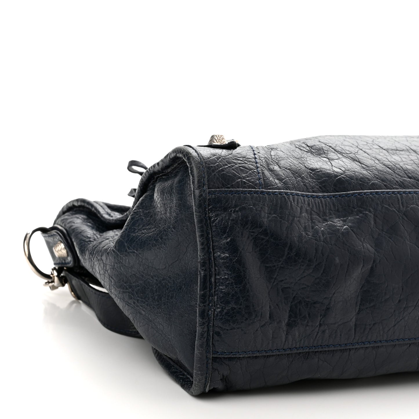 Agneau Giant 12 Silver Hardware City Bleu Obscur