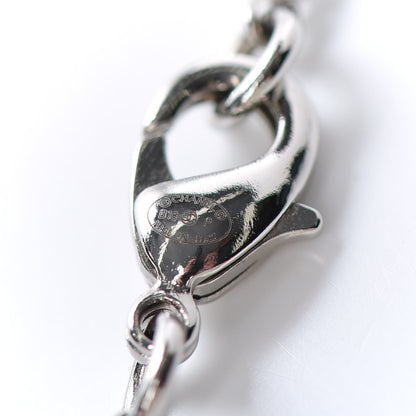 Chanel Crystal CC Bow Necklace Silver 5 of 6