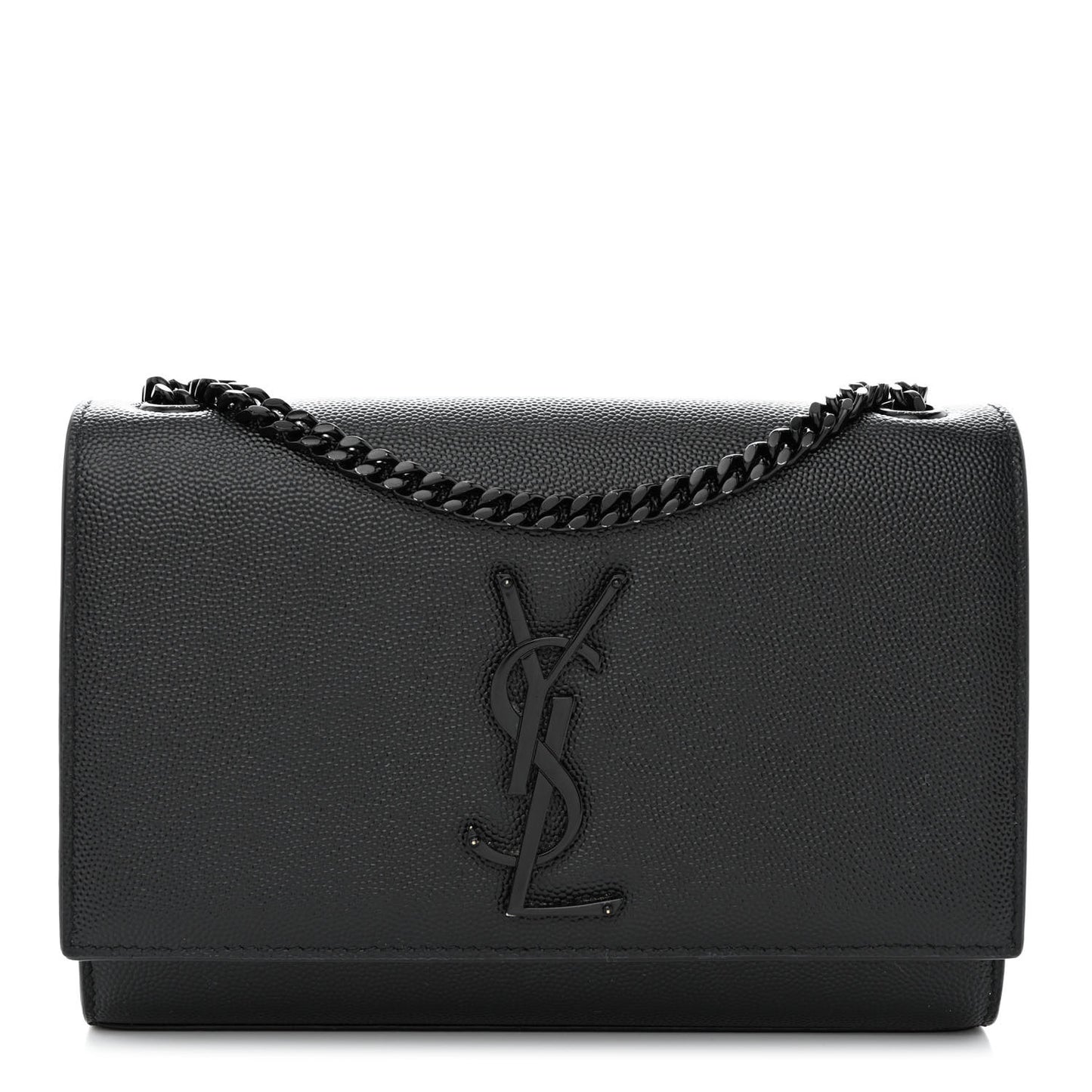 Grain De Poudre Small Monogram Monochrome Kate Satchel Black
