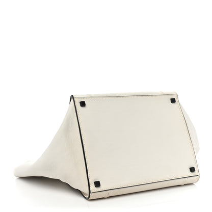 Celine Calfskin Medium Phantom Luggage White 4 of 13