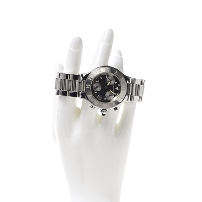 Cartier Stainless Steel 38mm Must de 21 Chronograph Quartz Watch Black 2 of 7