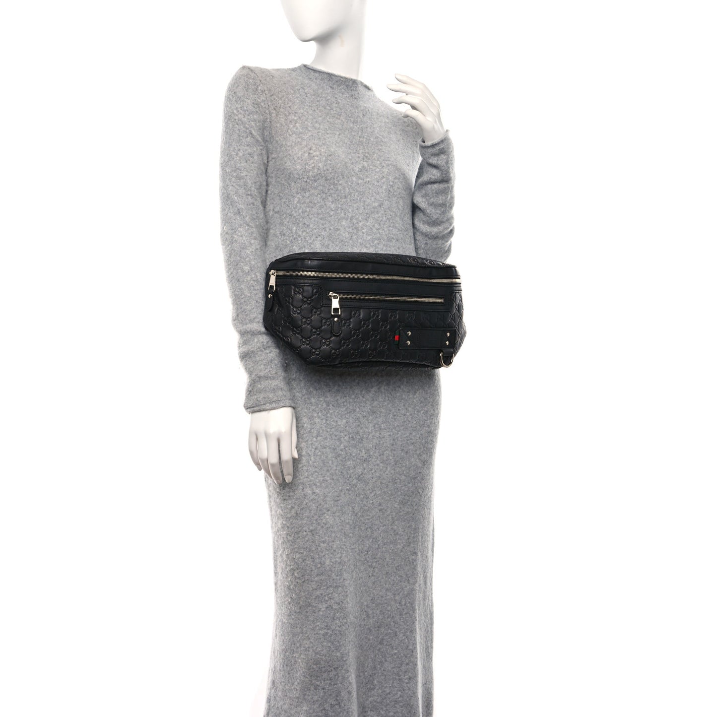 Guccissima Web Belt Bag Black