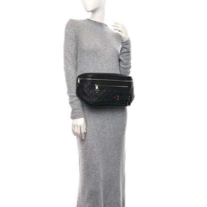 Gucci Guccissima Web Belt Bag Black 2 of 9