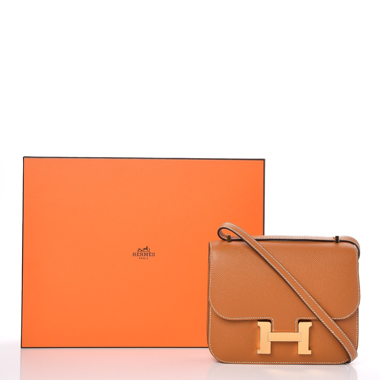 Hermes Epsom Constance 18 Toffee 17 of 17