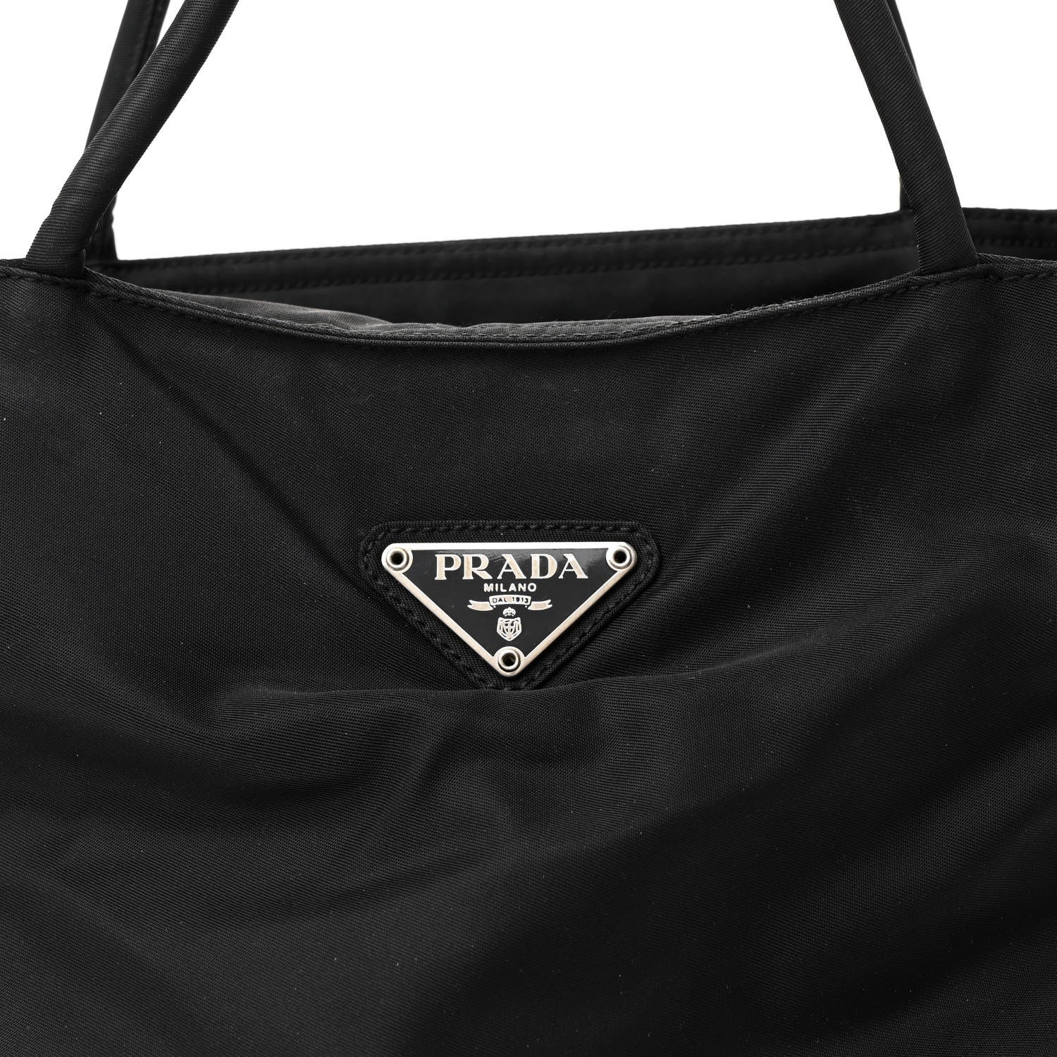 Prada Tessuto Nylon Shoulder Bag Black 8 of 11