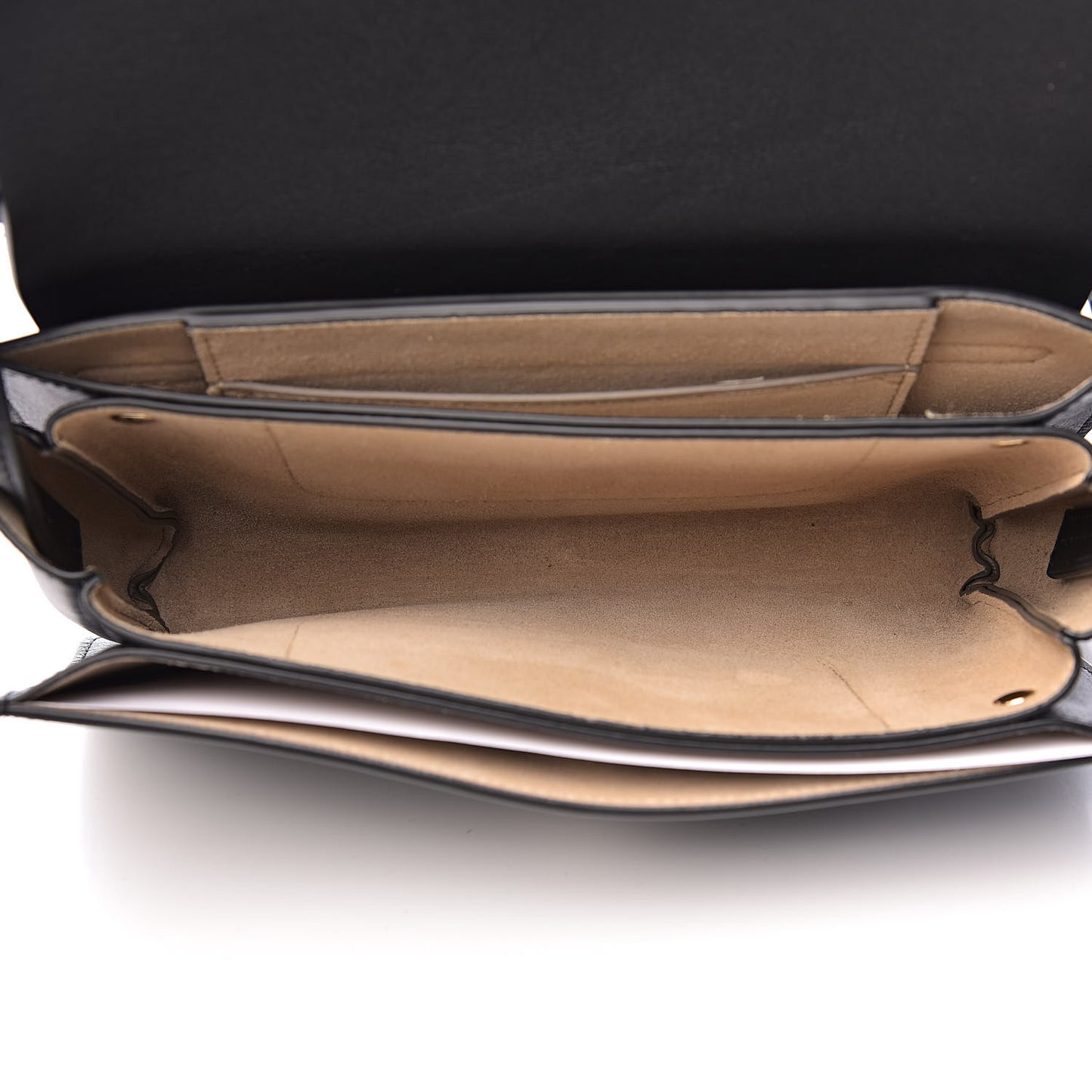 Suede Calfskin Small Faye Shoulder Bag Black