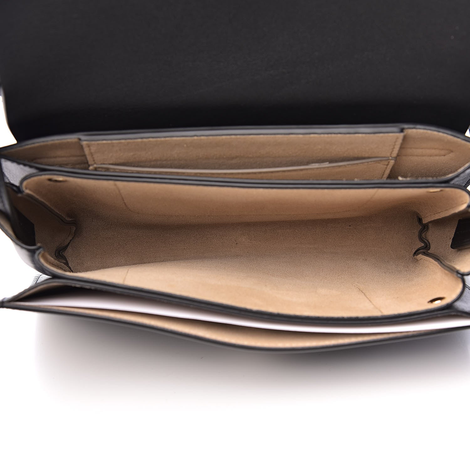 Chloe Suede Calfskin Small Faye Shoulder Bag Black 5 of 12