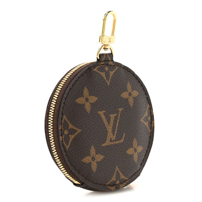 Louis Vuitton Monogram 2022 Christmas Animation Tokyo Round Coin Purse Blue 3 of 7