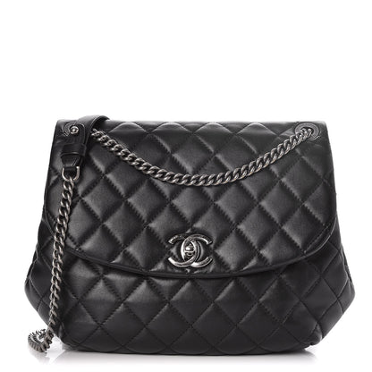 Chanel Lambskin Quilted Large Daily Supple Flap Black 1 of 8