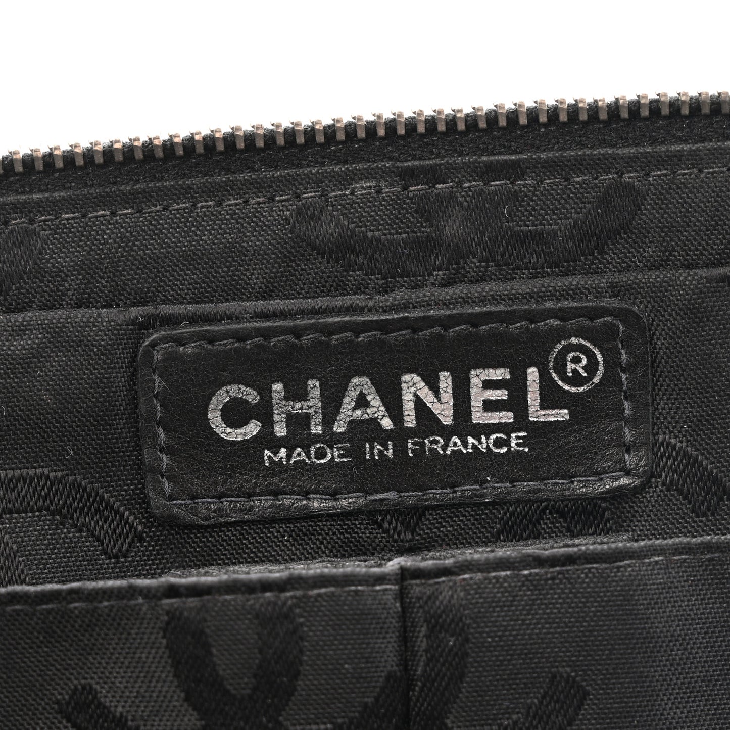 Nylon Square Quilted Flap Black