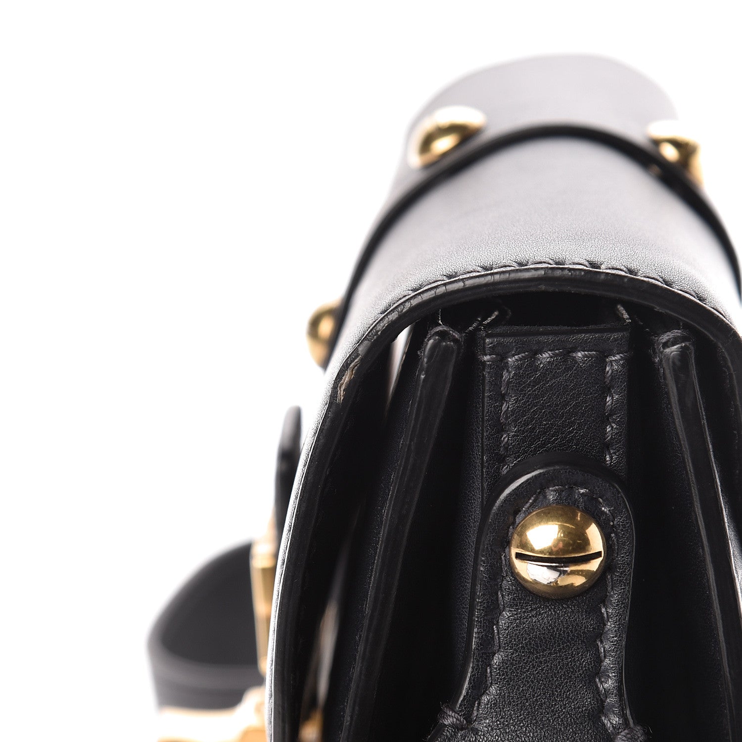 Christian Dior Calfskin Studded Square Dioraddict Flap Black 22 of 25