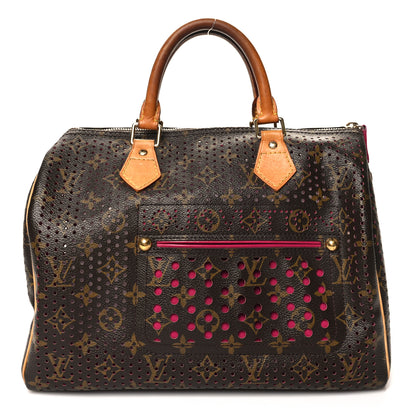 Louis Vuitton Monogram Perforated Speedy 30 Fuchsia 1 of 14