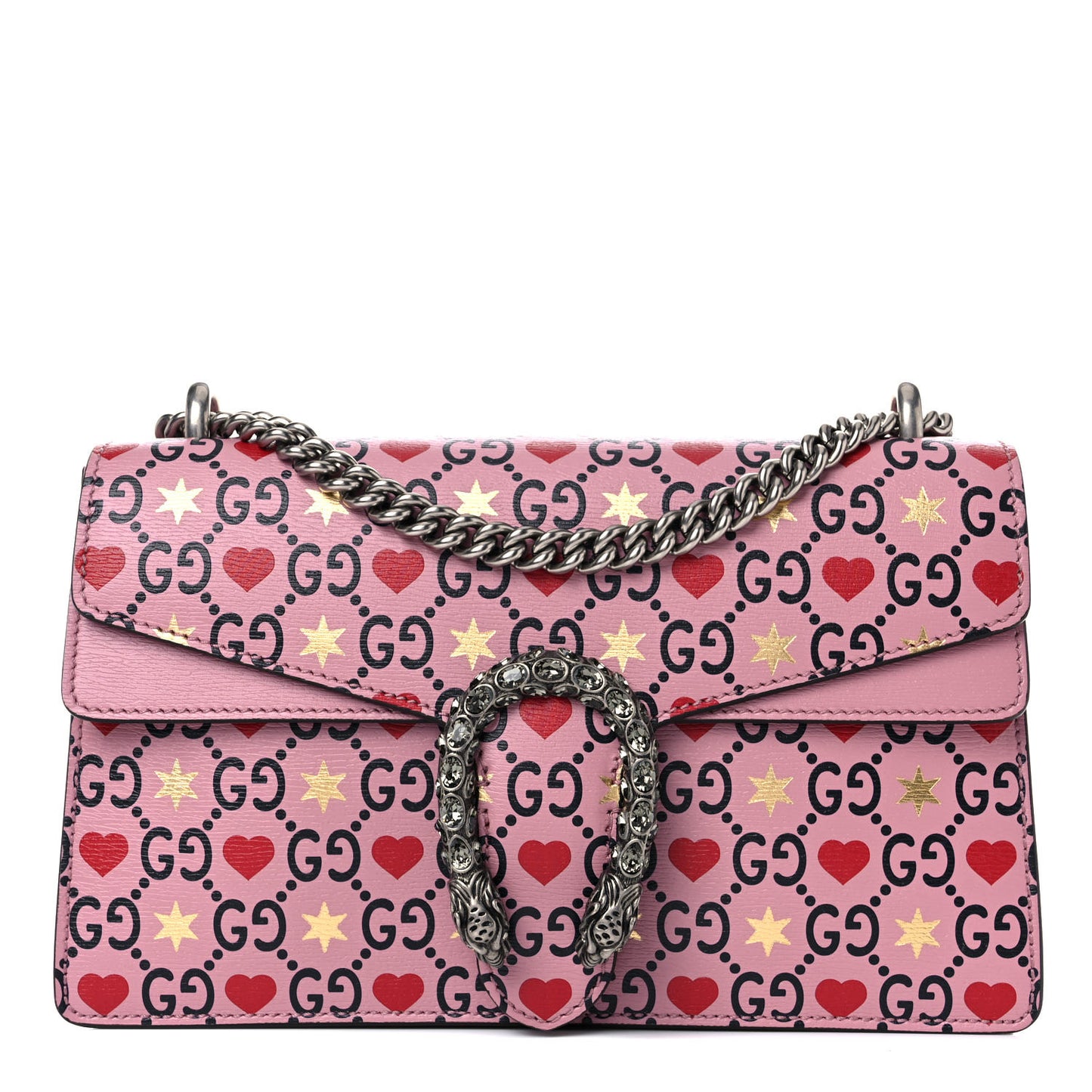 Calfskin Valentine's Day Exclusive Small Dionysus Bag Pink