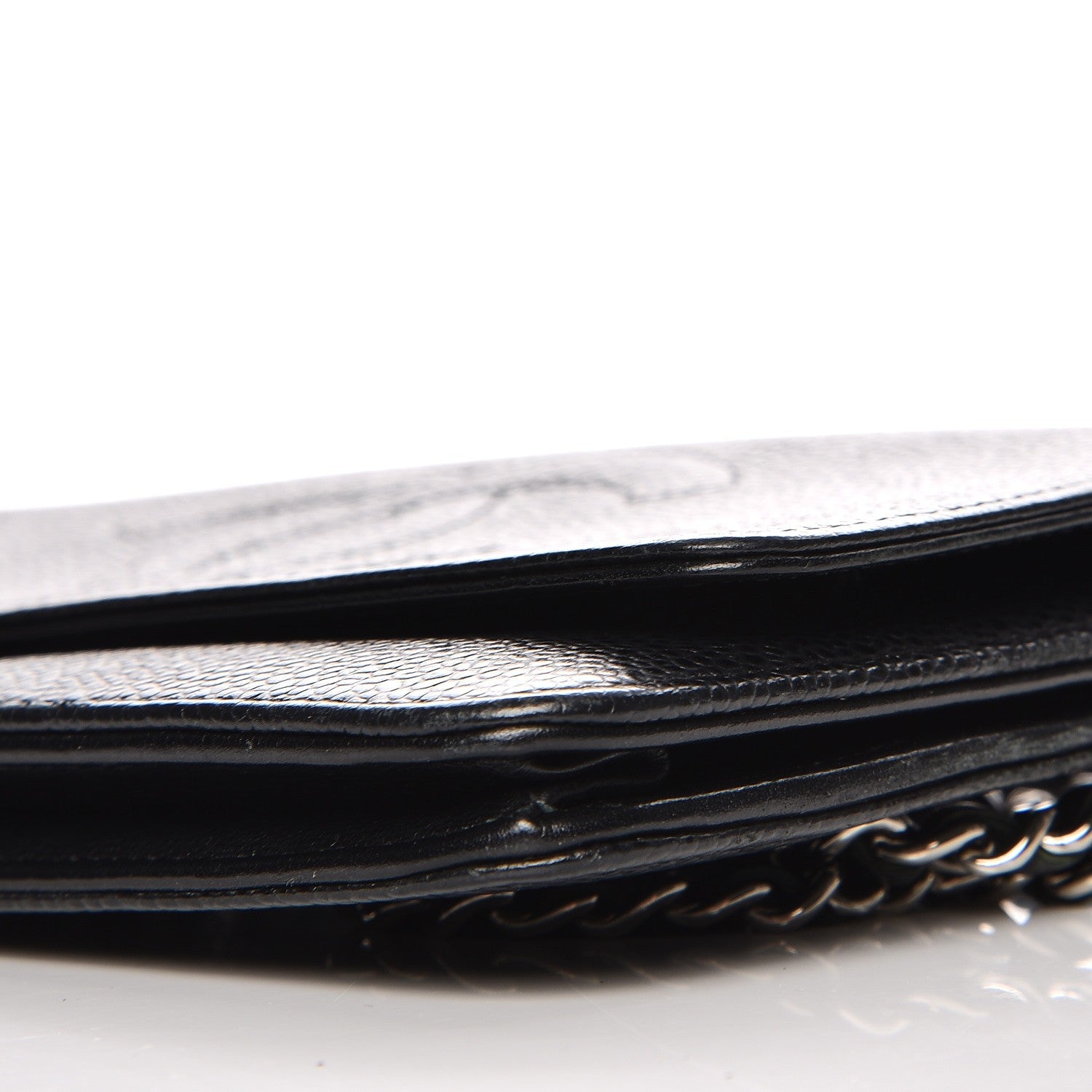 Chanel Caviar Timeless CC Wallet On Chain WOC Black 11 of 11
