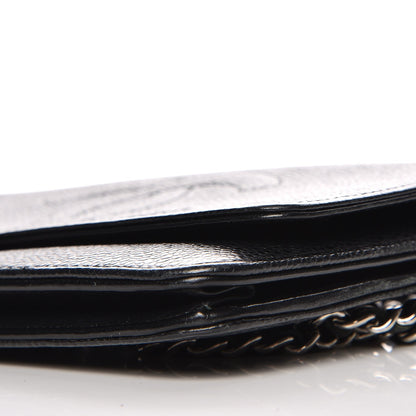 Chanel Caviar Timeless CC Wallet On Chain WOC Black 11 of 11