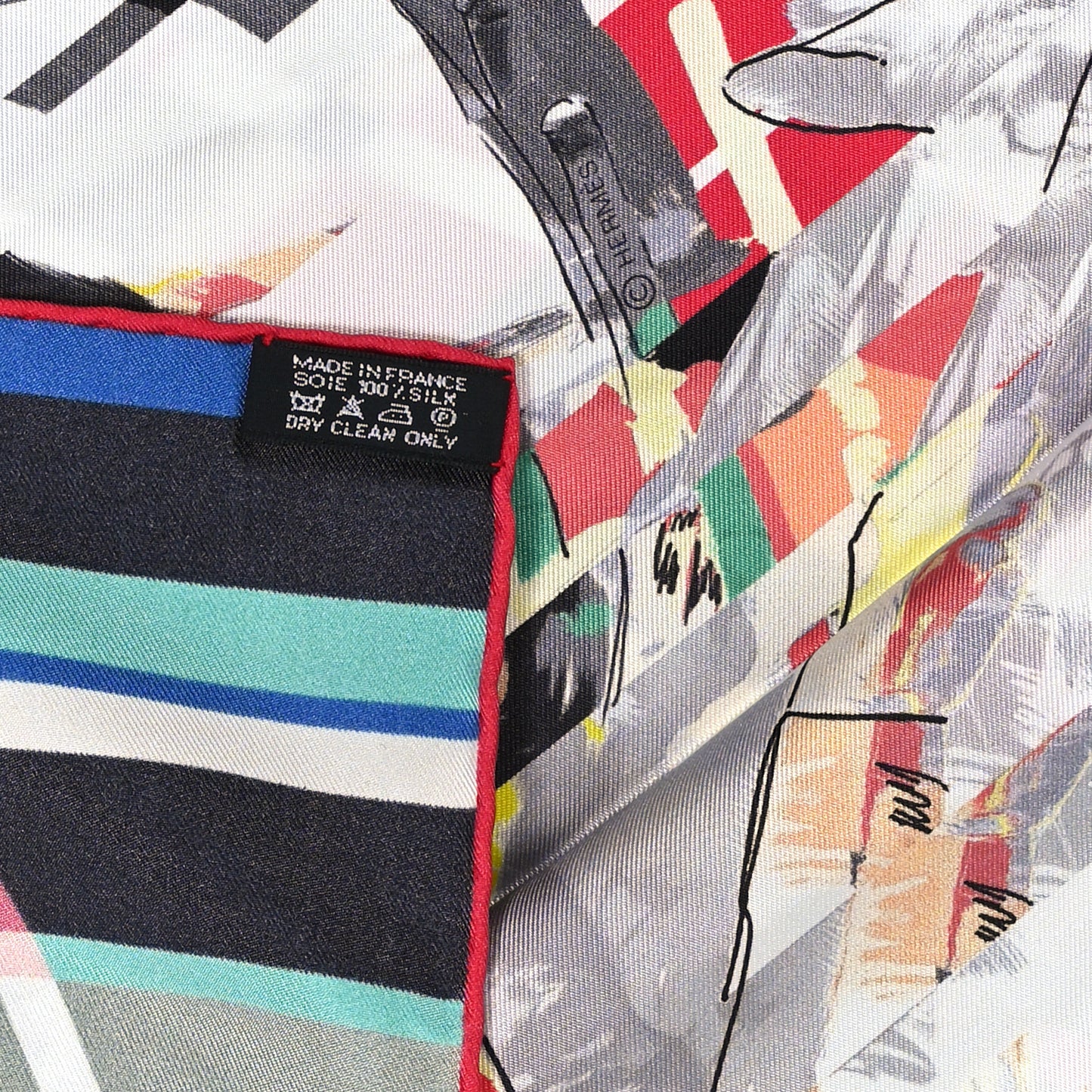 Silk Photo Finish Scarf 90