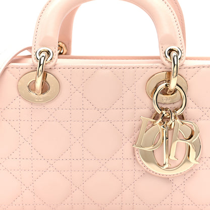Christian Dior Lambskin Cannage Medium Lady D-Joy Powder Pink 7 of 9