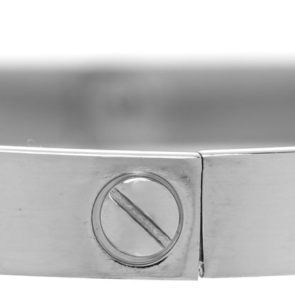 Cartier 18K White Gold LOVE Bracelet 21 4 of 6