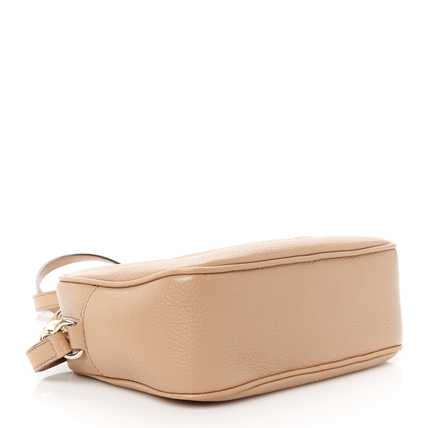 Pebbled Calfskin Small Soho Disco Bag Camelia