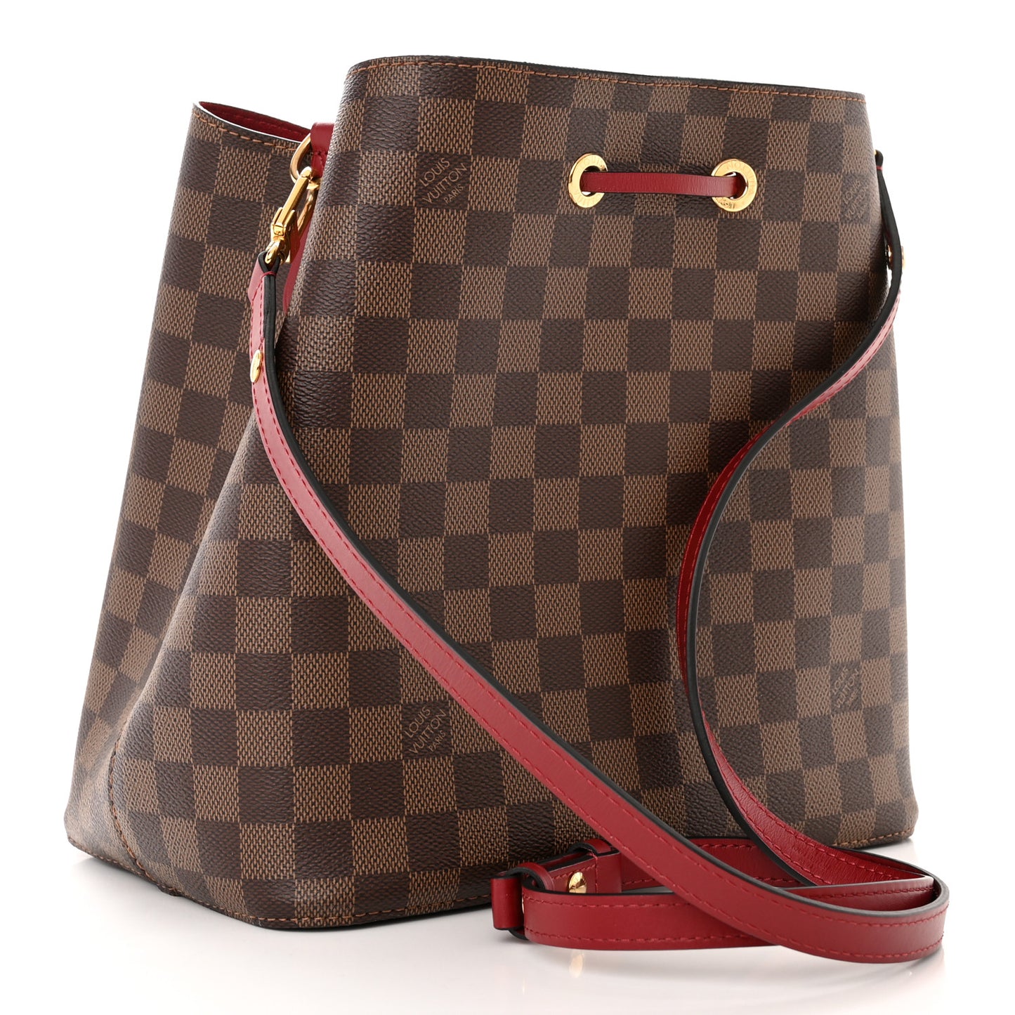 Damier Ebene Neonoe MM Cherry Berry