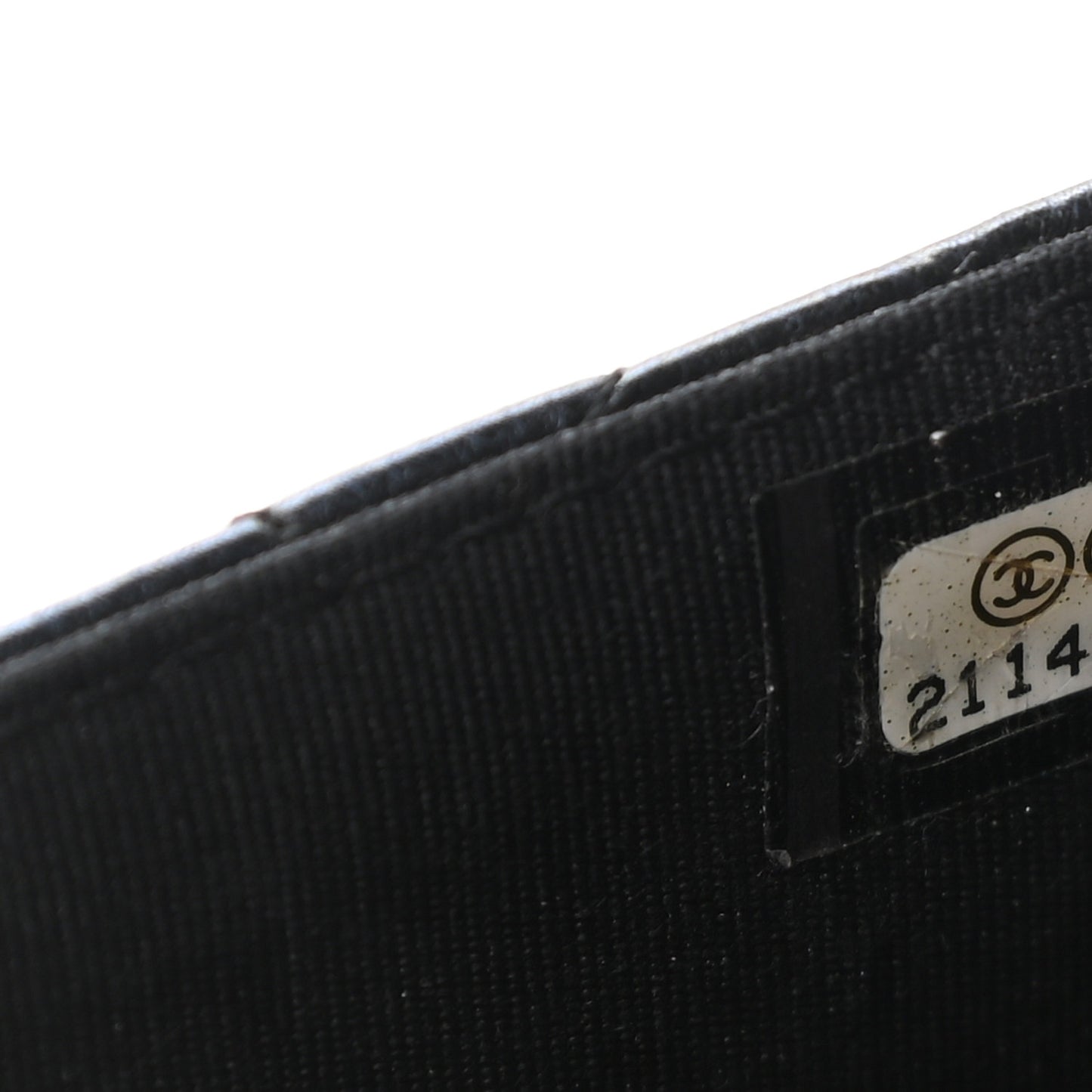 Metallic Calfskin Quilted Boy Wallet On Chain WOC Navy Blue