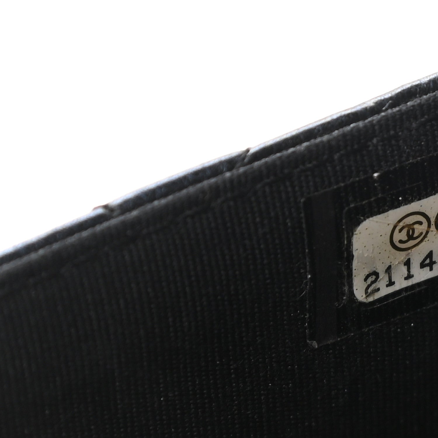 Chanel Metallic Calfskin Quilted Boy Wallet On Chain WOC Navy Blue 7 of 11