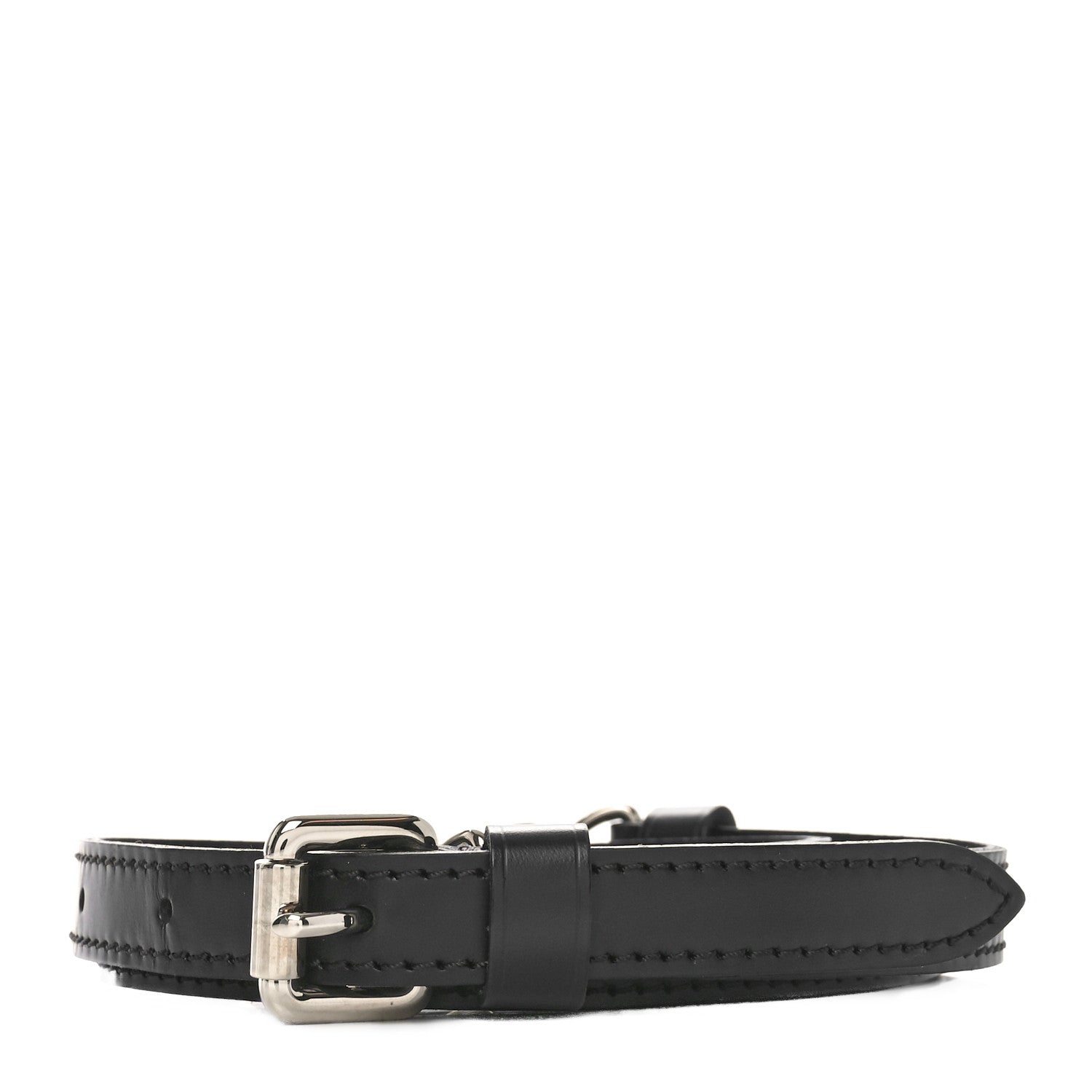 Louis Vuitton Calfskin 16mm Adjustable Shoulder Strap Black 2 of 5