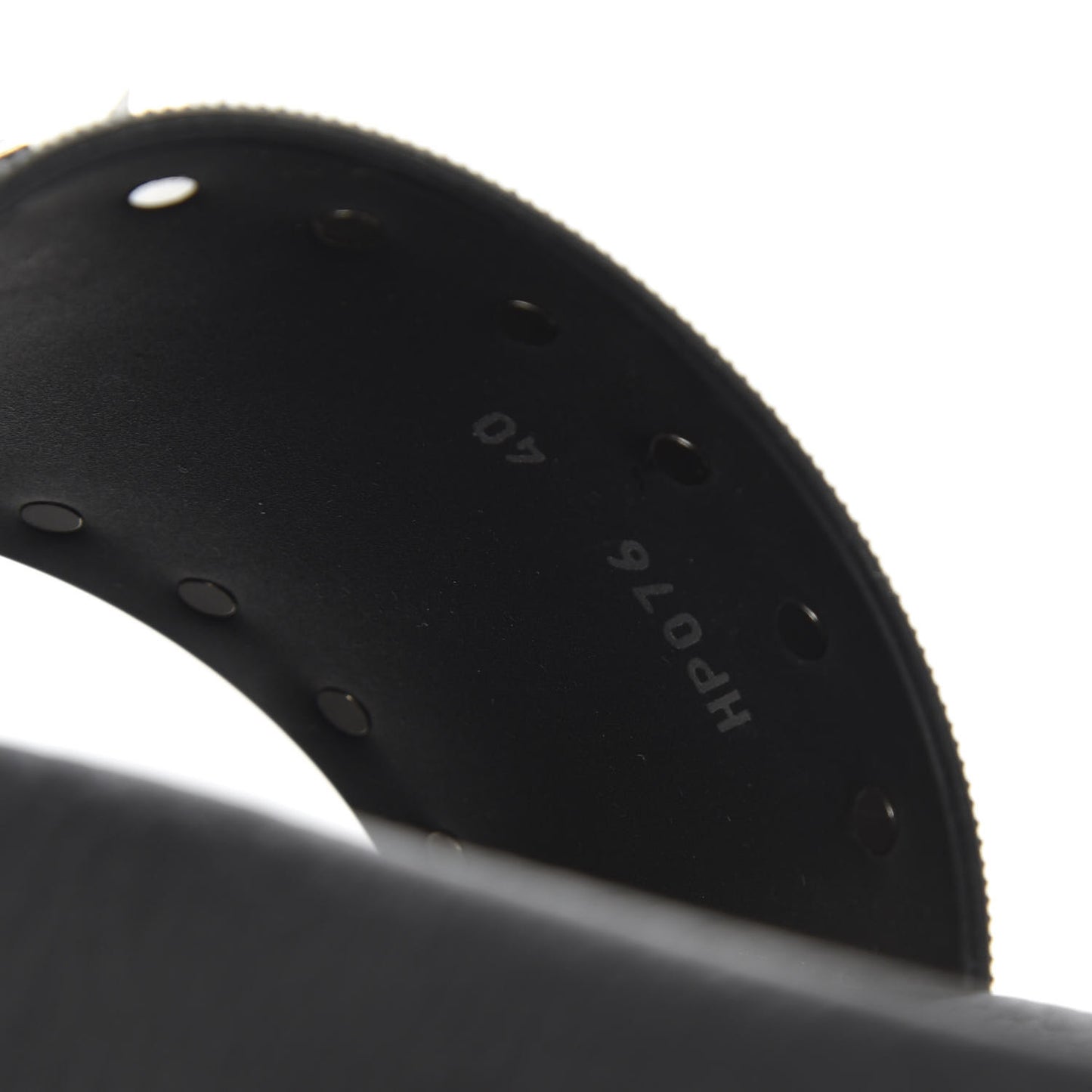 Rubber Rockstud Slide Sandals 40 Black