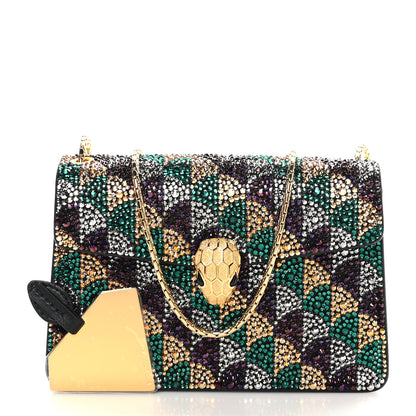 Bulgari Calla Crystal Serpenti Forever Mini Crossbody Bag Multicolor 3 of 11