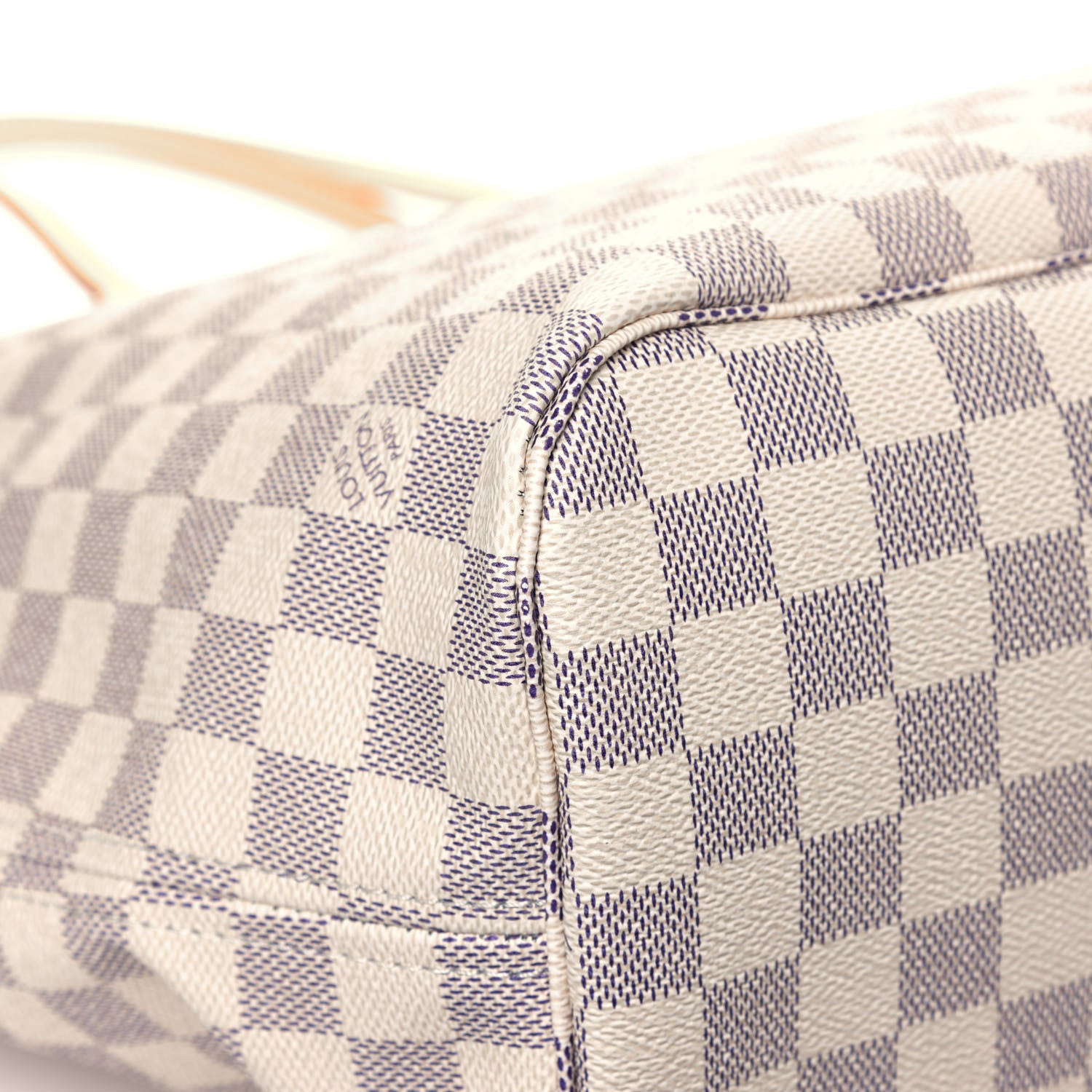 Louis Vuitton Damier Azur Neo Neverfull MM Rose Ballerine 12 of 13