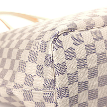 Louis Vuitton Damier Azur Neo Neverfull MM Rose Ballerine 12 of 13
