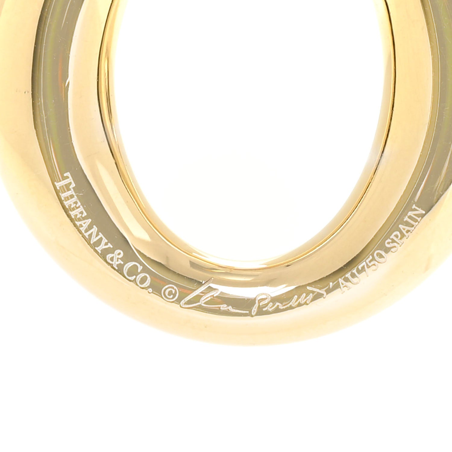 Tiffany 18K Yellow Gold Elsa Peretti Sevillana Earrings 4 of 4