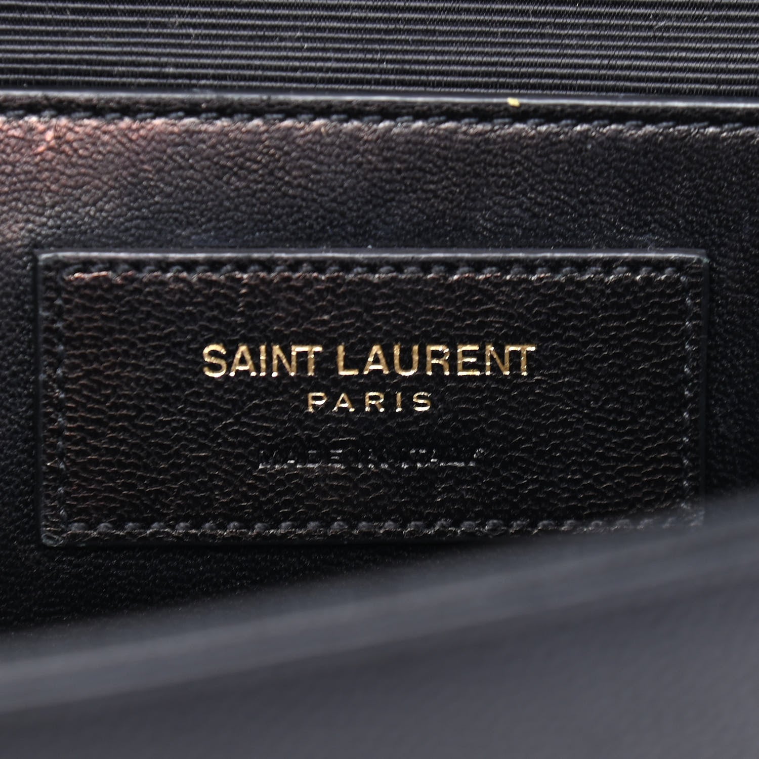 Saint Laurent Grain De Poudre Star Monogram Kate Satchel Black 6 of 11