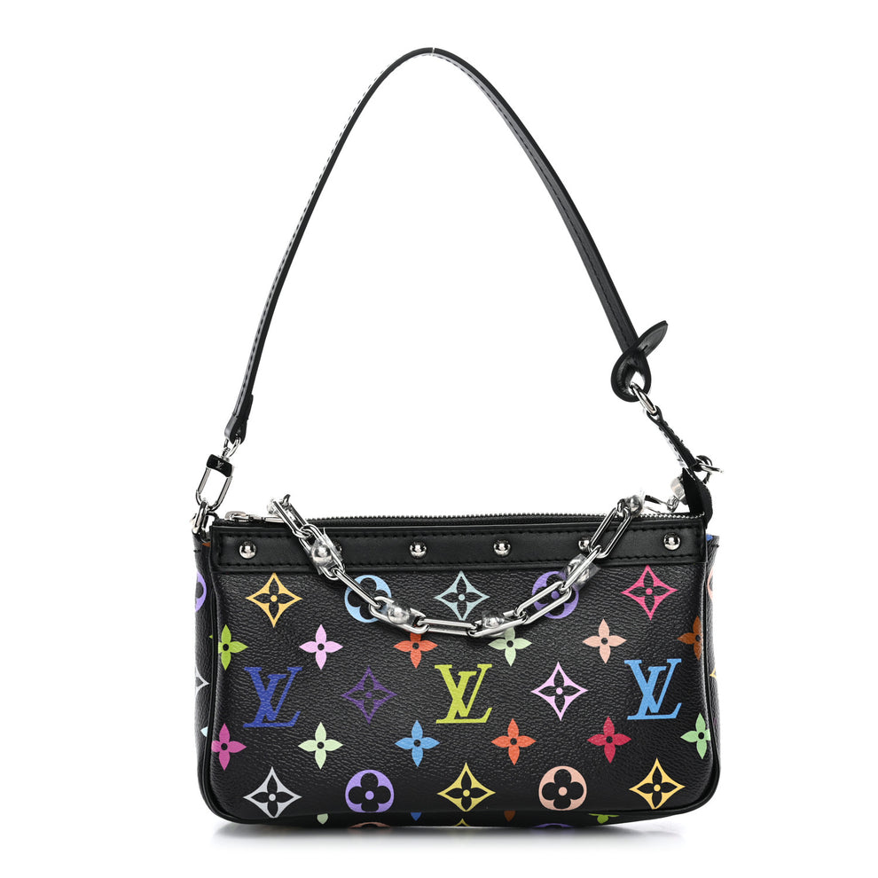 Louis Vuitton LV X TM Monogram Multicolor Pochette Accessories Black ...