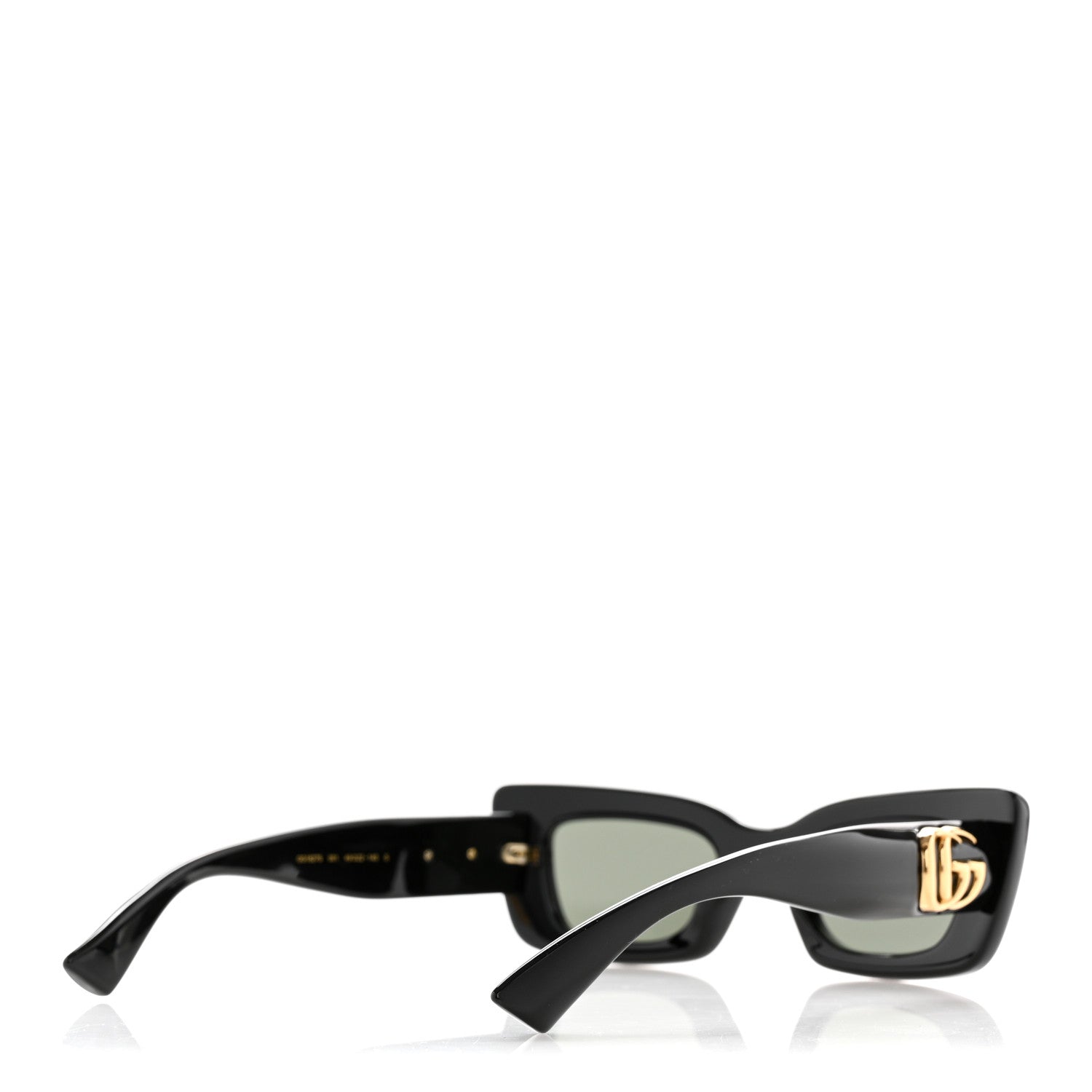 Gucci Acetate Cat Eye GG Marmont Logo Sunglasses GG1827S Black 4 of 9