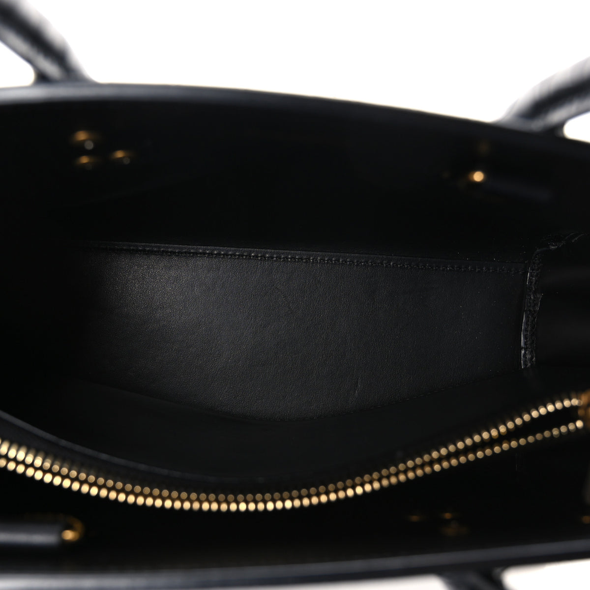 Calfskin Crocodile Embossed Baby Sac De Jour Black