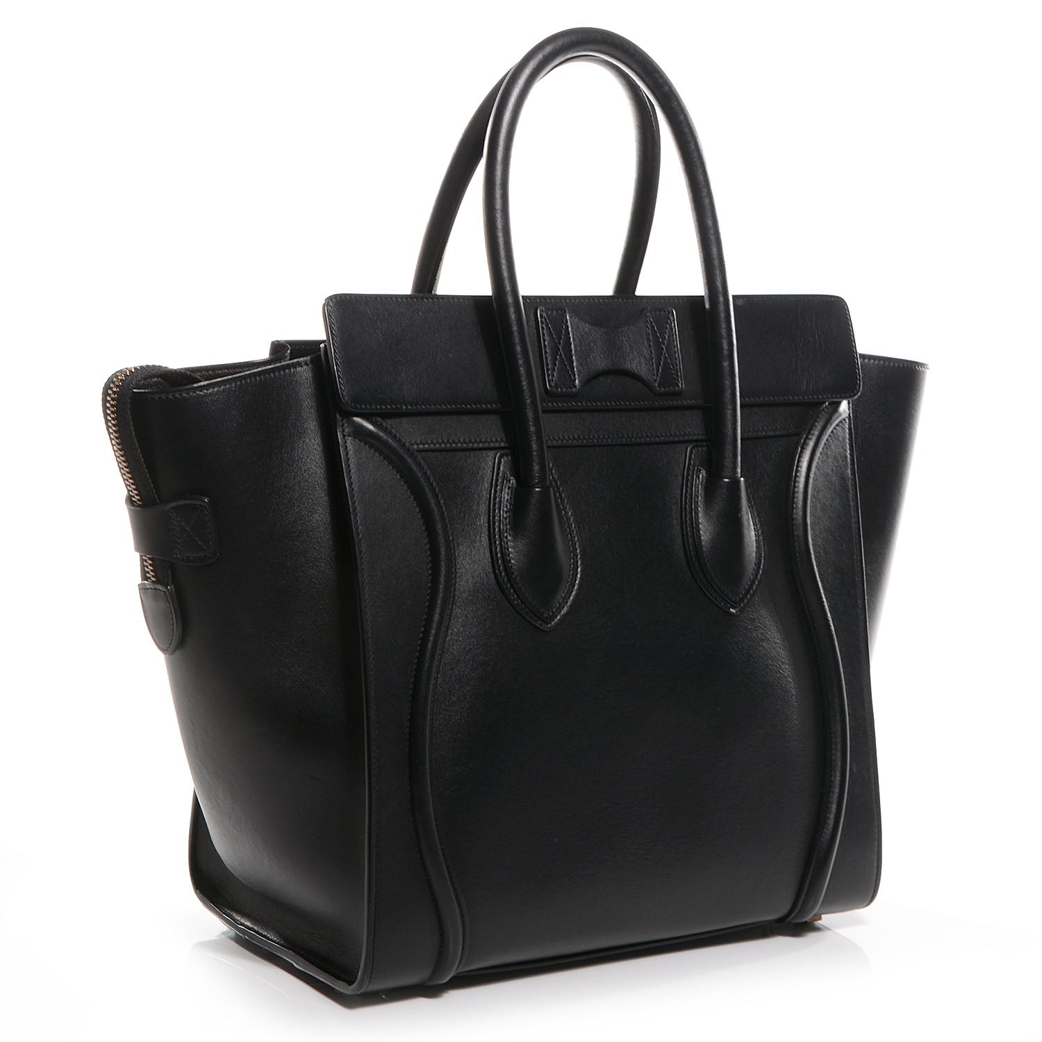 Celine Palmelato Leather Mini Luggage Black 3 of 10