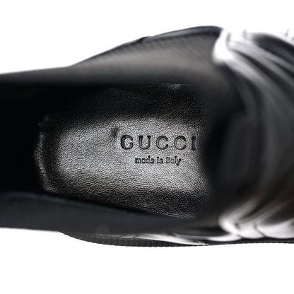 Gucci Calfskin Nappa Matelasse Frances Chelsea Boots 36 Black 7 of 8
