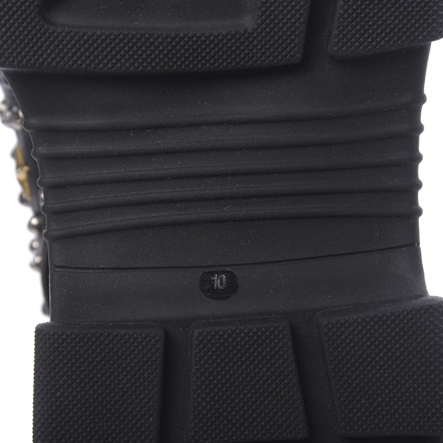 Nappa Mesh Studded Mens Aguru Sandals 10 Black