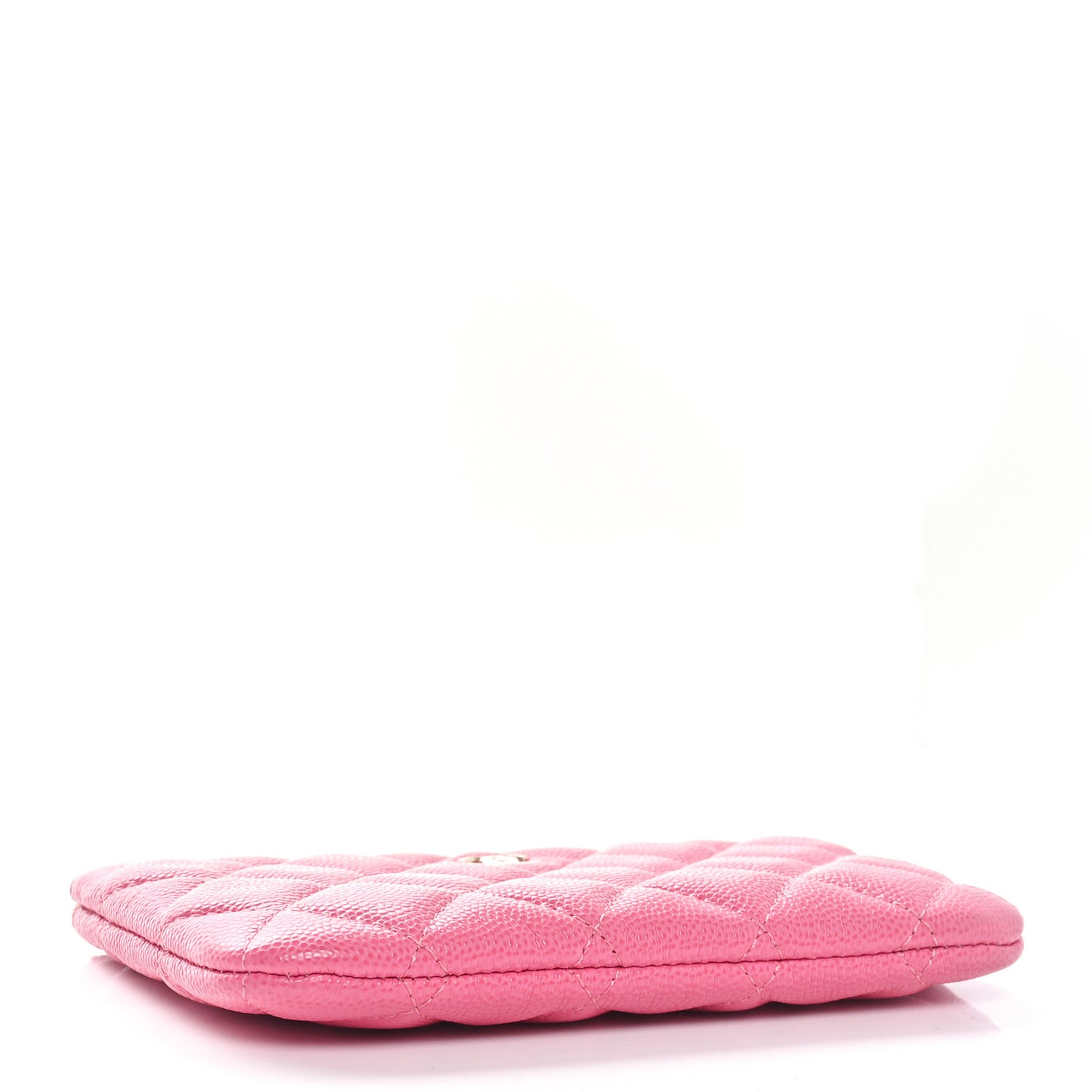 Caviar Quilted Small Cosmetic Case Pink
