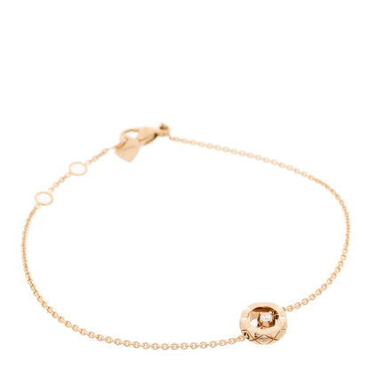 Chanel 18K Beige Gold Diamond Coco Bracelet 1 of 9